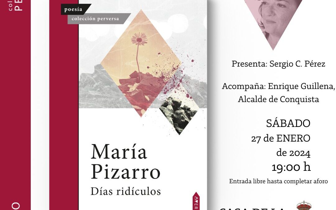 Cartel presentación Libro Dias ridiculos_MARÍA PIZARRO_27_ENERO_24