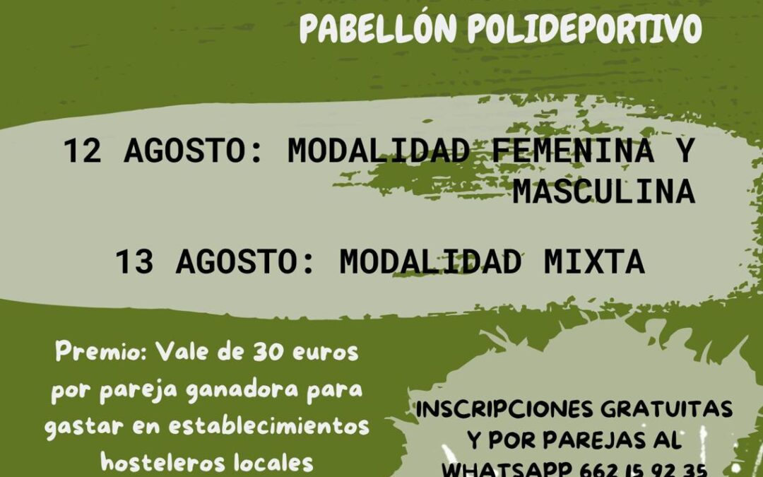 Cartel Campeonato de Bádminton.