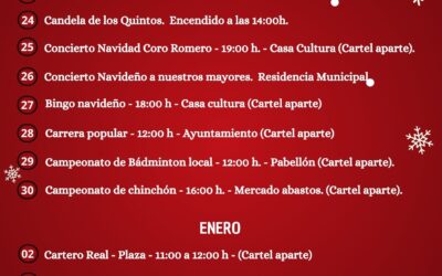 Programa ACTIVIDADES NAVIDAD 2024-2025.