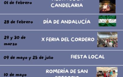 OCIO. Relación de FESTIVIDADES PARA EL PRESENTE AÑO 2025.